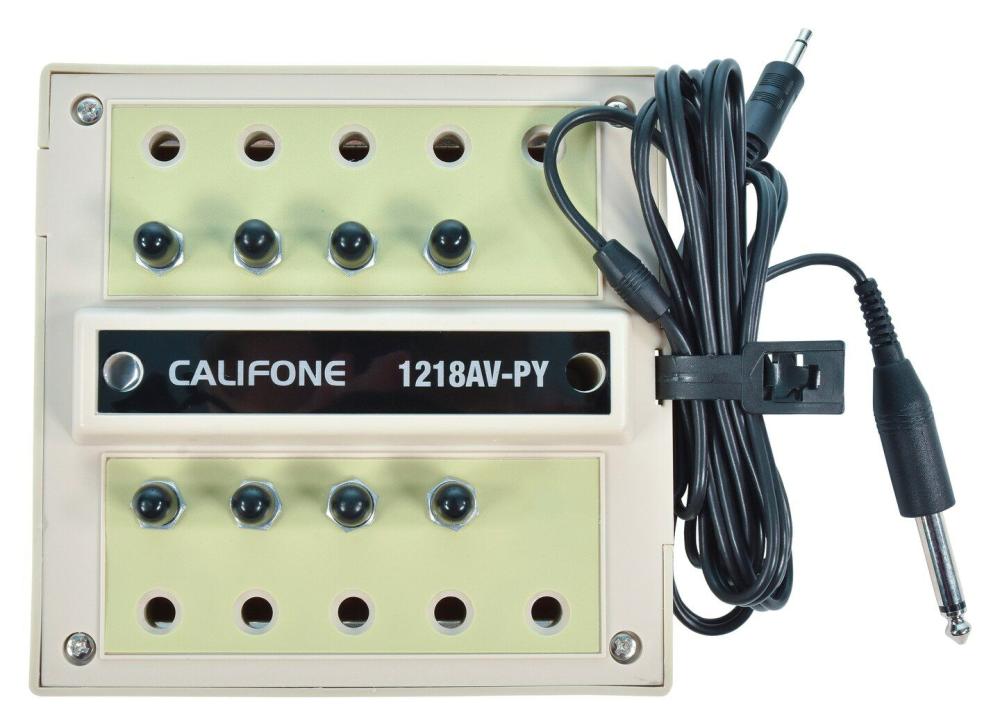 1218AV-PY 8 Position Jackbox with Volume Control, Beige  |  Electronics Electronics Electronics