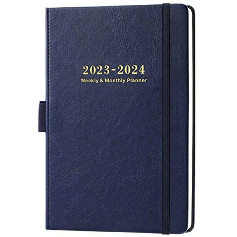 2023-2024 Planner – Weekly & Monthly Planner 2023-2024 with Calendar Stickers, July 2023 – June 2024, 5.75″ X 8.25″, Academic Planner with A5 Thick Paper with Pen Holder, Inner Pocket, 2 Book Marks and 44 Notes Pages – Blue  |  Calendars & Planners Calendars & Planners Calendars & Planners