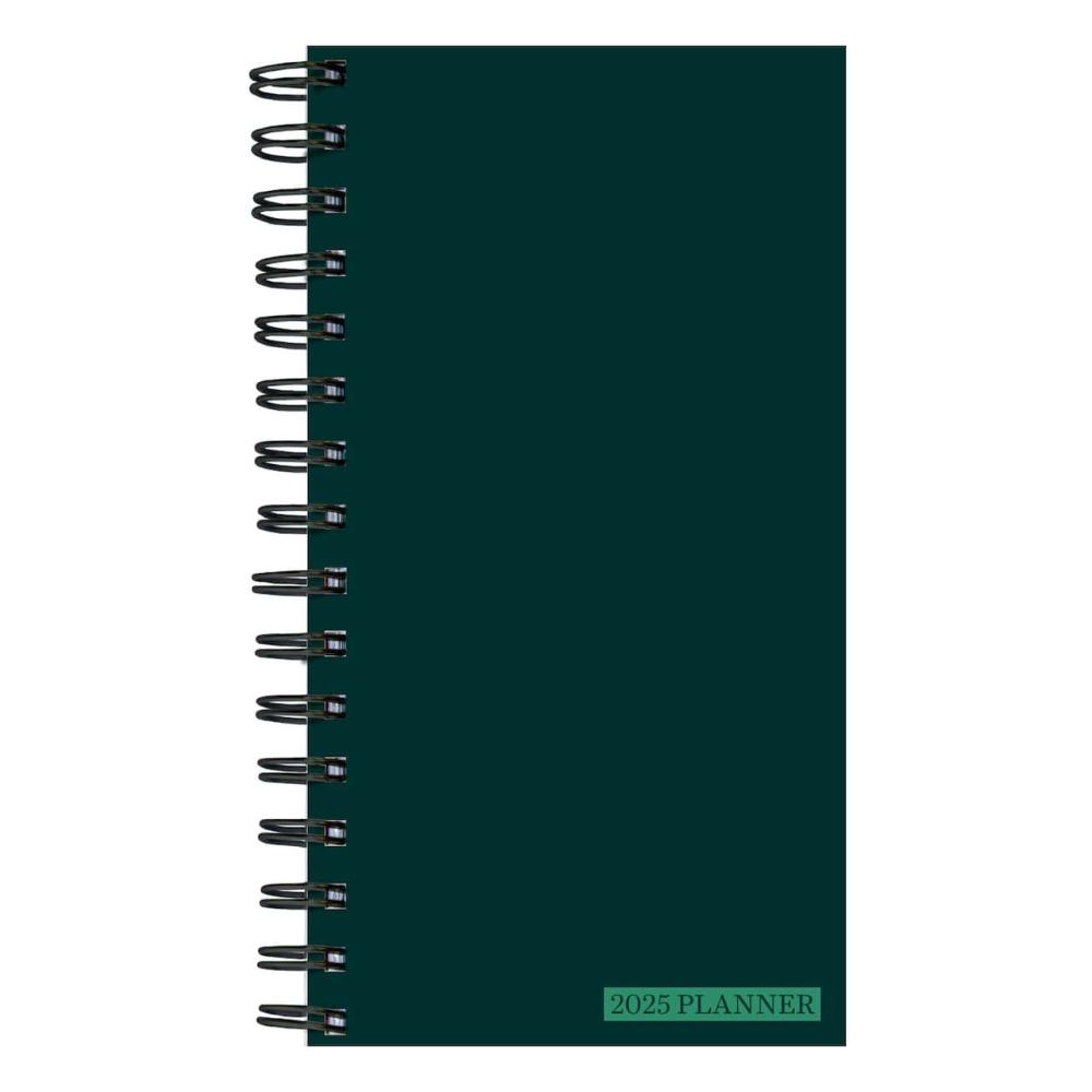 2025 Deep Jade Small Weekly Monthly Spiral Planner  |  Calendars & Planners Calendars & Planners Calendars & Planners