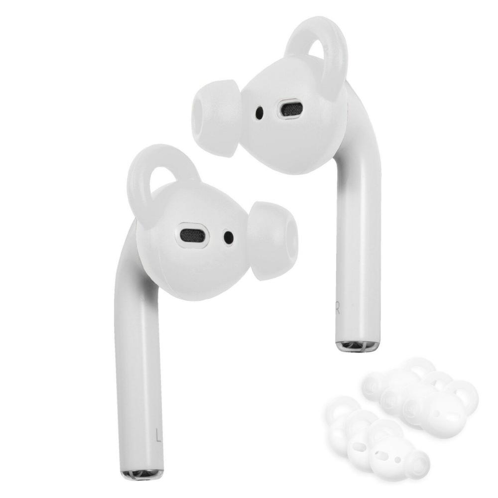 3 Pairs Ear Hooks Tips Compatible with AirPods 1 & 2 Earbuds, Anti-Lost EarHooks EarTips Accessories, Comfortable Soft Silicone Covers, with Storage Box (Not Fit in Charging Case) White White |  Electronics Electronics Electronics