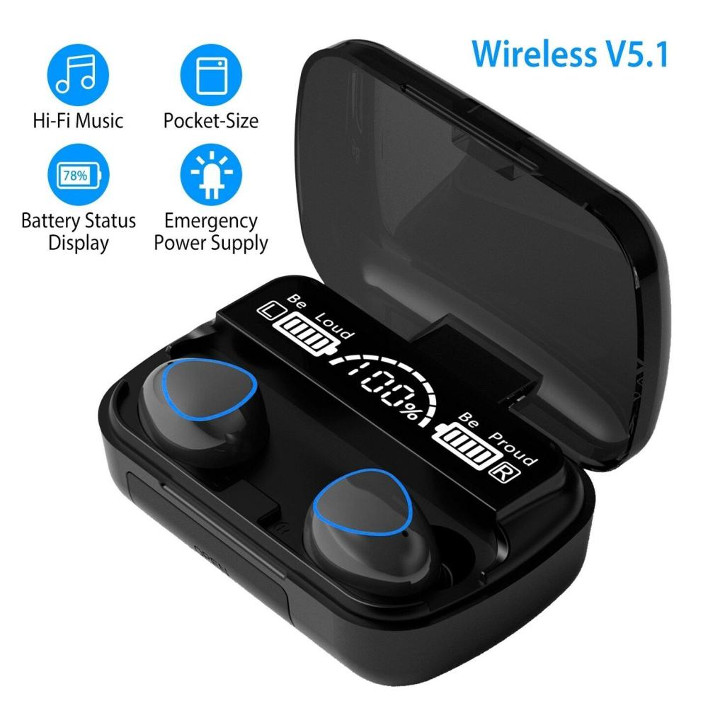 5.1 TWS Wireless Earbuds Touch Control Headphone in-Ear Earphone Headset with Charging Case IPX7 Waterproof Power Bank  |  Electronics Electronics Electronics