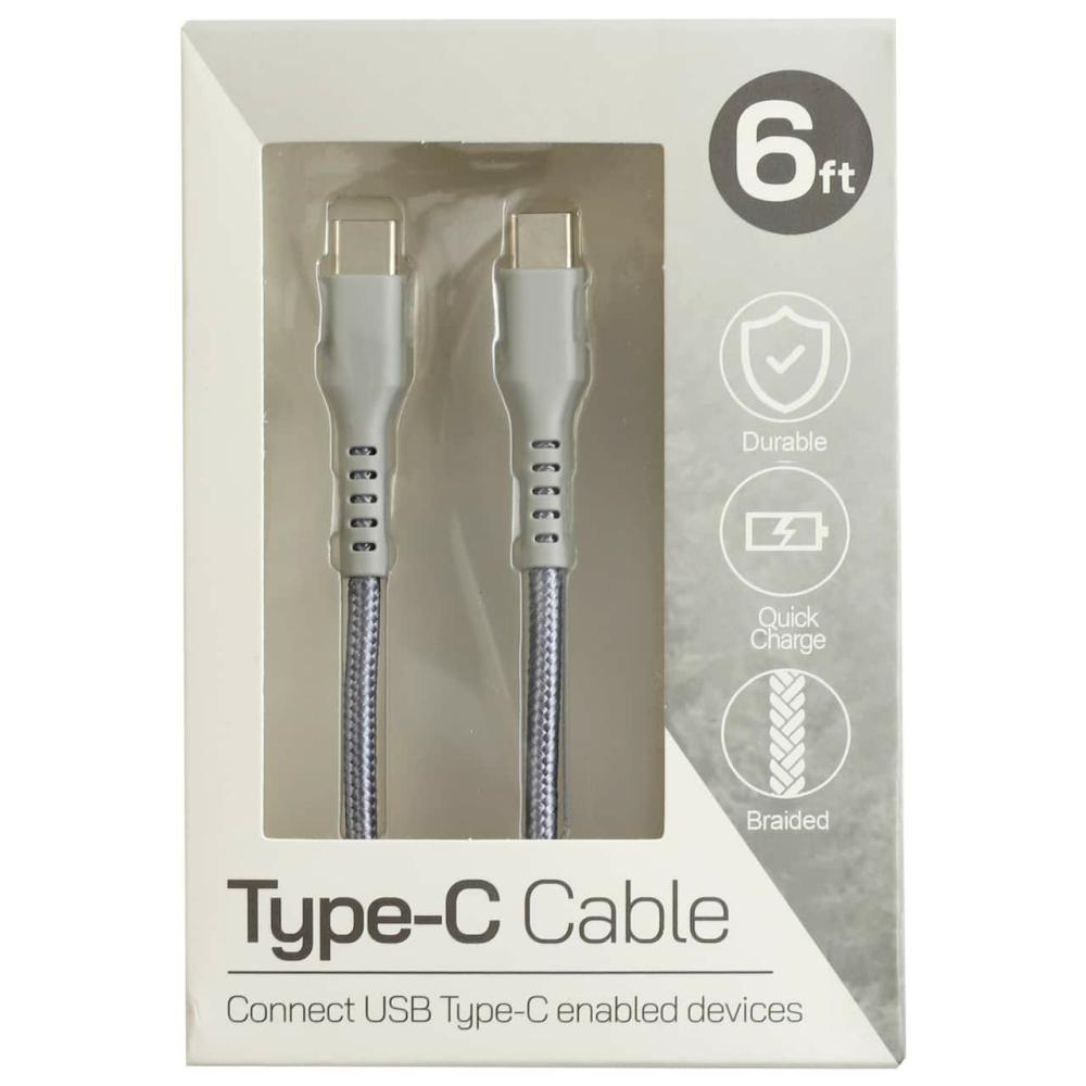 6ft. Gray Lightning USB-C Charging Cable  |  Electronics Electronics Electronics