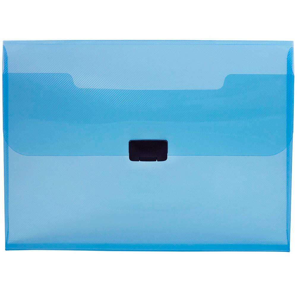 9.5″ x 13.25″ Plastic Box Portfolio with Center Buckle Blue |  Furniture & Storage Furniture & Storage Blue