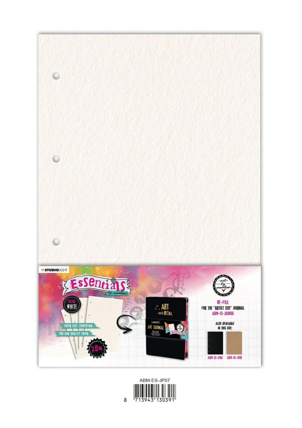 ABM Journal Pages For ABM-ES-JOUR05 White Essentials 210x297x8mm 20 SH nr.07  |  Calendars & Planners Calendars & Planners Calendars & Planners