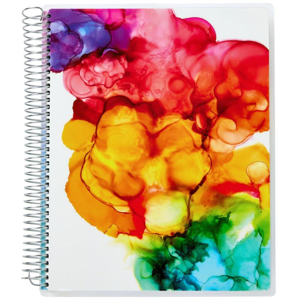 Collection Planner, Undated 12-Month Planner with Stickers, 8.25″ x 9.75″, Watercolor Inkblot Design (29881)  |  Calendars & Planners Calendars & Planners Calendars & Planners