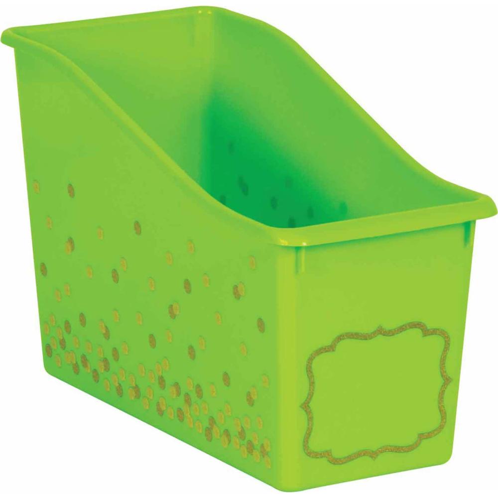 Confetti Plastic Book Bin, 3ct. Lime |  Furniture & Storage Furniture & Storage Furniture & Storage