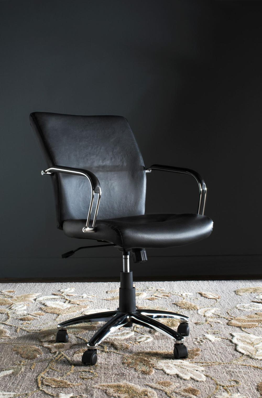 Lysette Desk Chair in Black Black |  Furniture & Storage Furniture & Storage Black