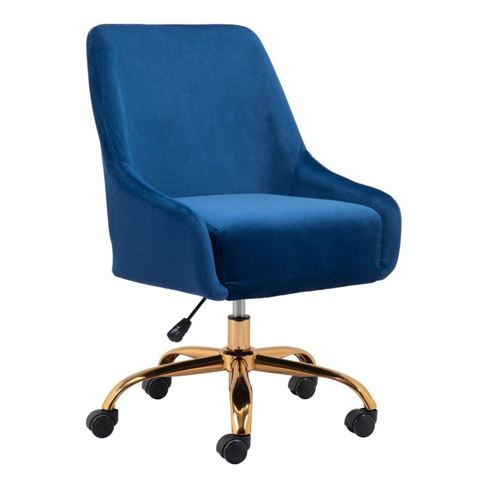 Madelaine Office Chair Navy Blue and Gold Navy Blue & Gold |  Furniture & Storage Furniture & Storage Furniture & Storage