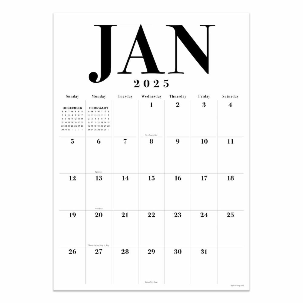 Medium 2025 Art Poster Wall Calendar  |  Calendars & Planners Calendars & Planners Calendars & Planners