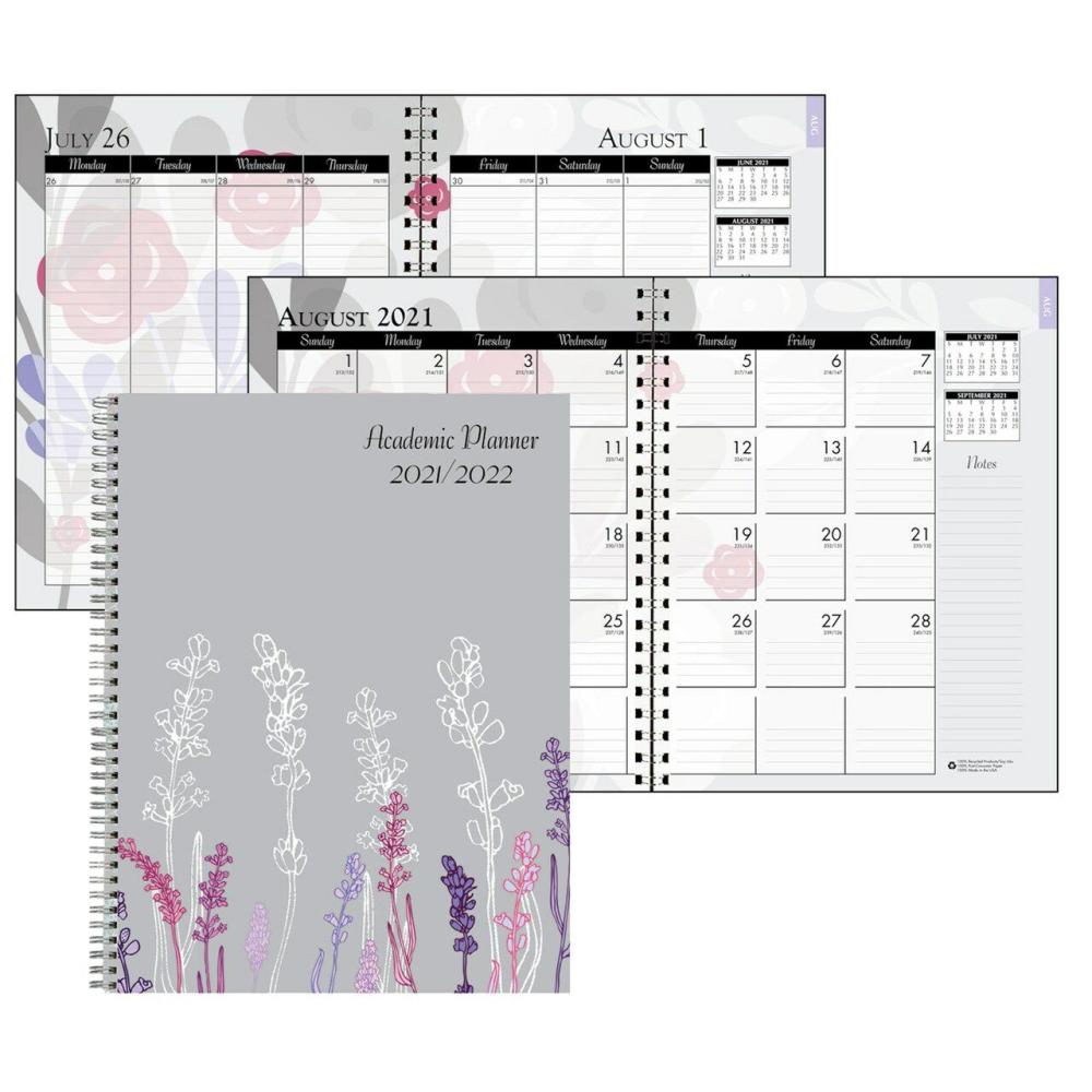 Monthly and Weekly Academic Calendar Planner, Wild Flower, July-August, 7″ x 9″  |  Calendars & Planners Calendars & Planners Calendars & Planners