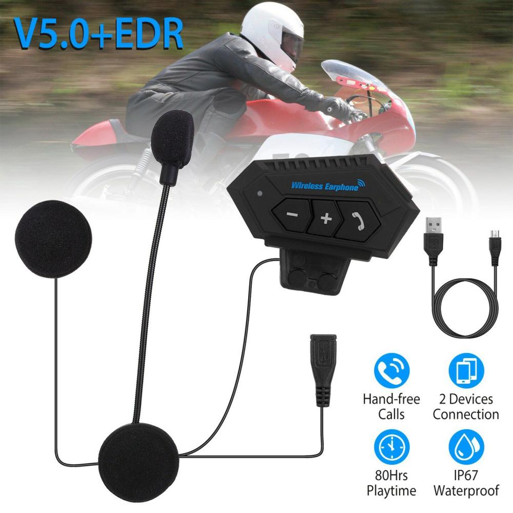 Wireless Headset Speaker Motorcycle Helmet Motorbike Headphone IP67 Waterproof  |  Electronics Electronics Electronics