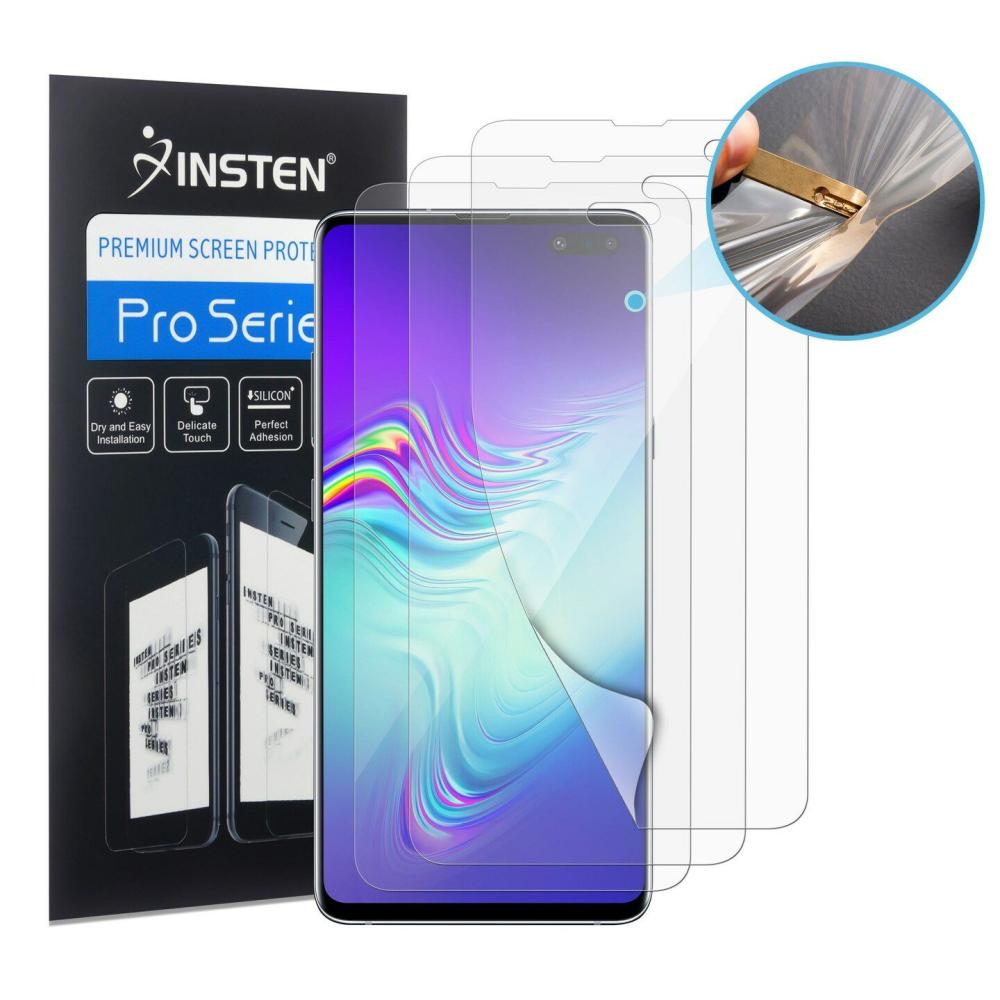 3-Pack Full Coverage Soft Screen Protector For Samsung Galaxy S10 Plus 6.4″ 2019 [Support In-Display Fingerprint][Case Friendly] Edge to Edge Ultra Clear HD TPU Film Anti-Bubble by Clear |  Electronics Electronics Clear