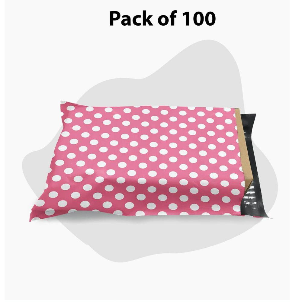 Polka Dot Mailer Poly Bag Envelopes | Size 9 x 12 Durable 2 Mil Poly Material  |  Packing & Shipping Office Supplies Packing & Shipping